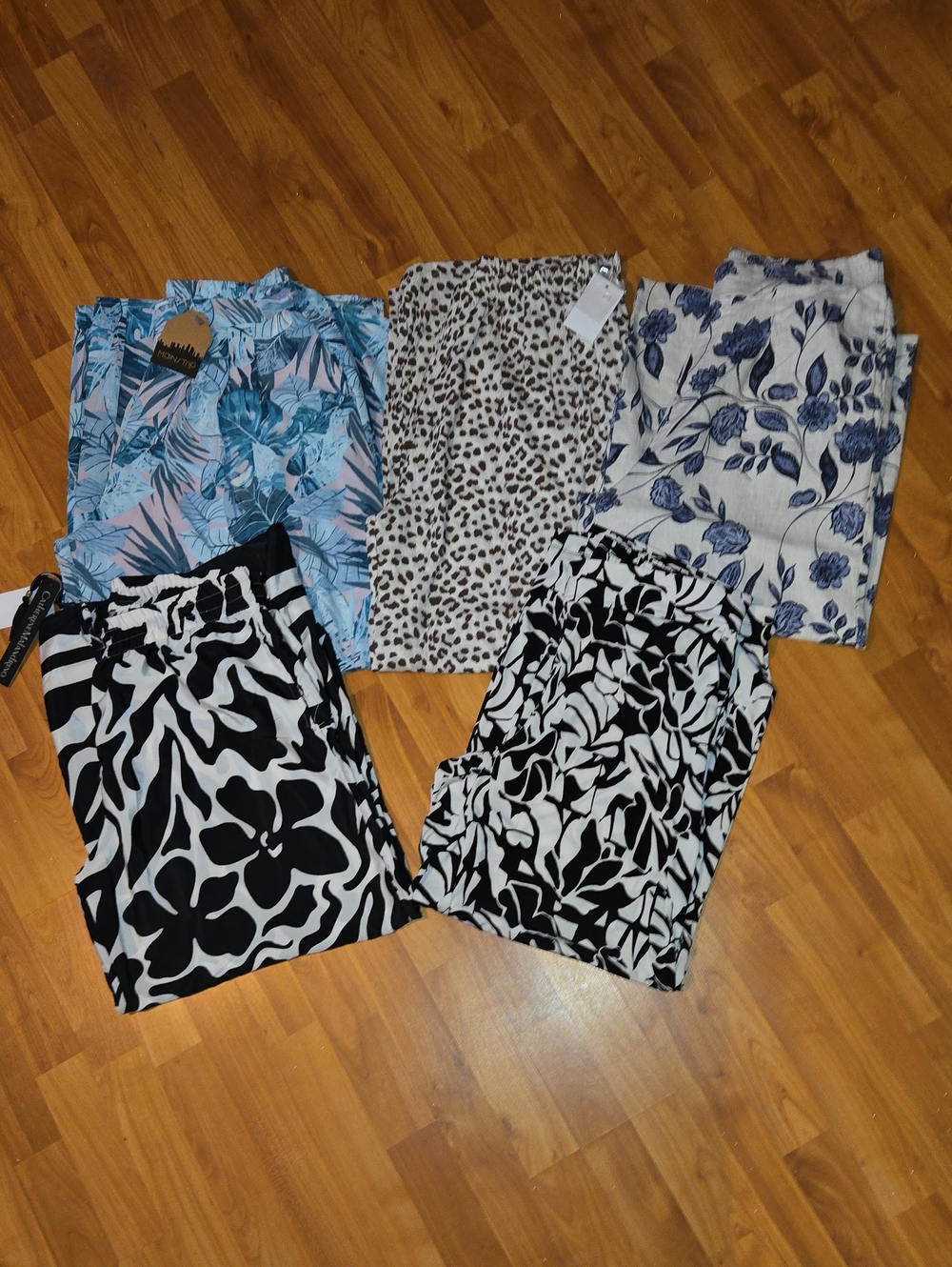 5 Pair Wide Leg Pants